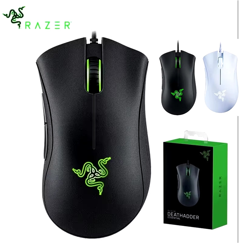 Deathadder Essential Wired Gaming Mouse / Wired Mice 6400DPI 5 Independently Buttons for Laptop PC Gamer