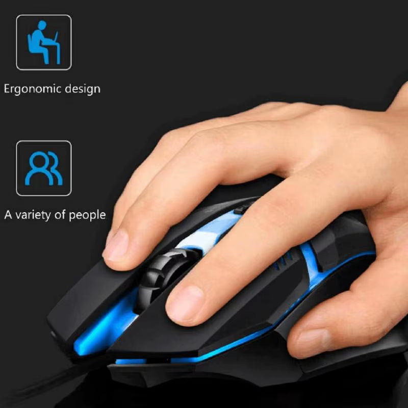 2023 Latest High Quality Ergonomic Design Gaming Mouse Desktop Computer Laptop USB Backlit Mouse Manufacturers Hot Sale